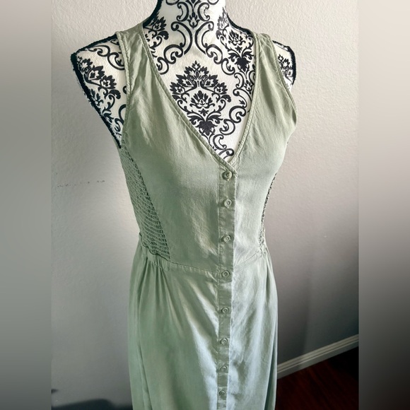 CLOTH & STONE Matcha Green Maxi Dress - Picture 5 of 10